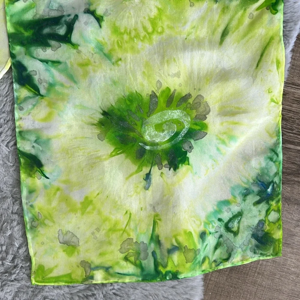 100% Silk Tie Dye Scarf